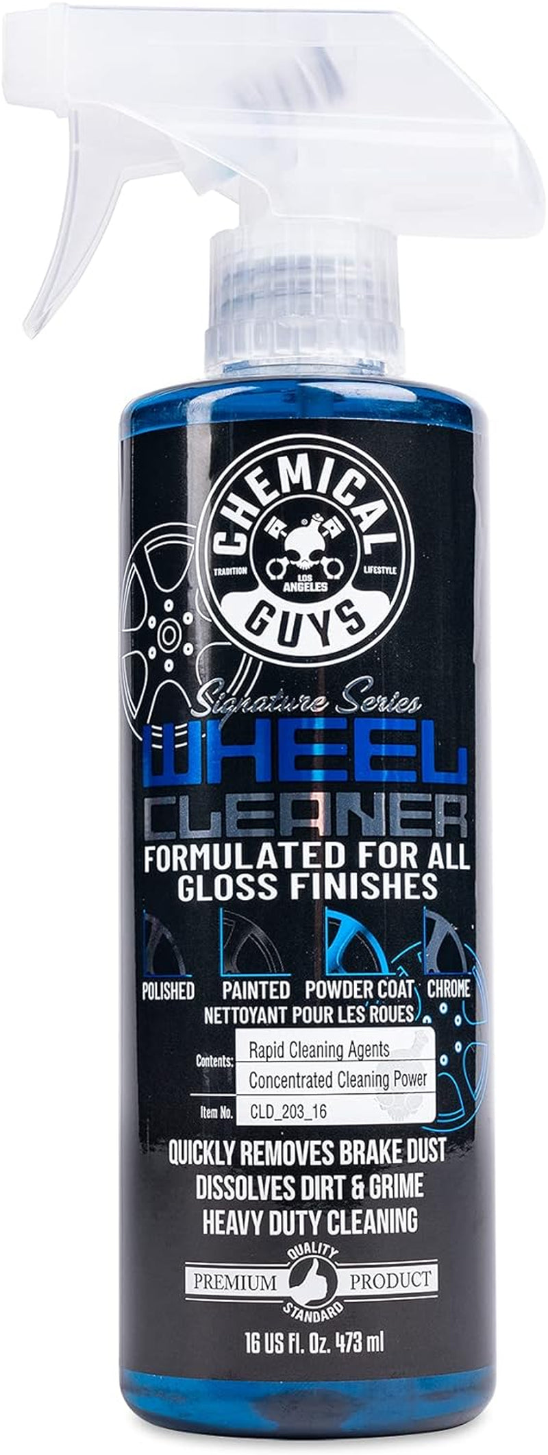 CLD_203_16 Signature Series Wheel Cleaner, Formated for All Gloss Finishes, Safe for Cars, Trucks, Suvs, Motorcycles, Rvs & More 16 Fl Oz