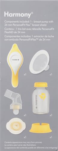 Manual Breast Pump with Flex Shields Harmony Single Hand for More Comfort and Expressing More Milk