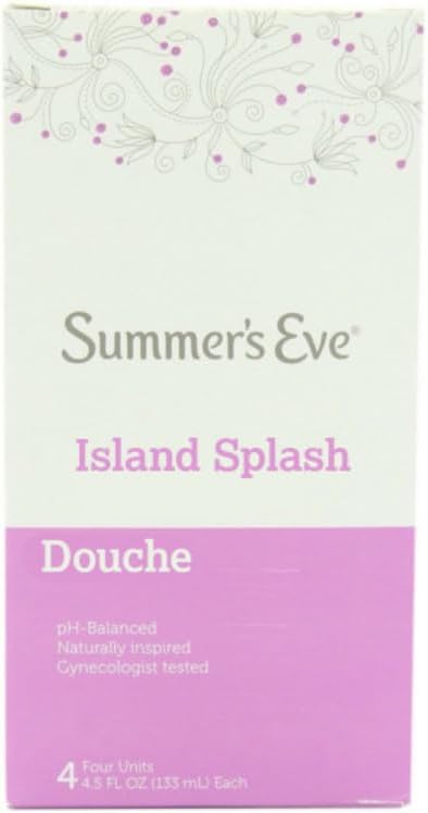 Feminine Cleansing Douche, Variety Pack, Island Splash (4Ct), Extra Cleansing Vinegar and Water (4Ct) (2 of Each)