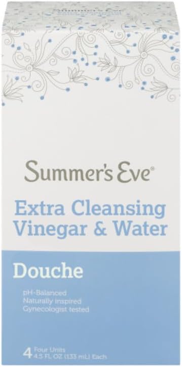 Feminine Cleansing Douche, Variety Pack, Island Splash (4Ct), Extra Cleansing Vinegar and Water (4Ct) (2 of Each)