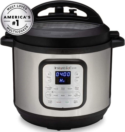 Pot Duo Crisp 11-In-1 Air Fryer and Electric Pressure Cooker Combo with Multicooker Lids That Air Fries, Steams, Slow Cooks, Sautés, Dehydrates, & More, Free App with over 800 Recipes, 6 Quart