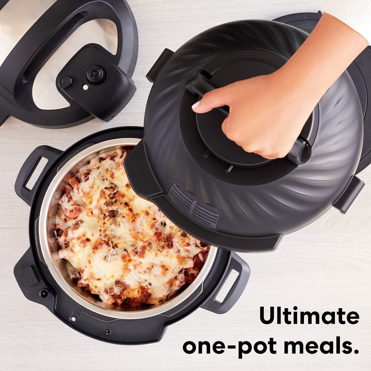 Pot Duo Crisp 11-In-1 Air Fryer and Electric Pressure Cooker Combo with Multicooker Lids That Air Fries, Steams, Slow Cooks, Sautés, Dehydrates, & More, Free App with over 800 Recipes, 6 Quart