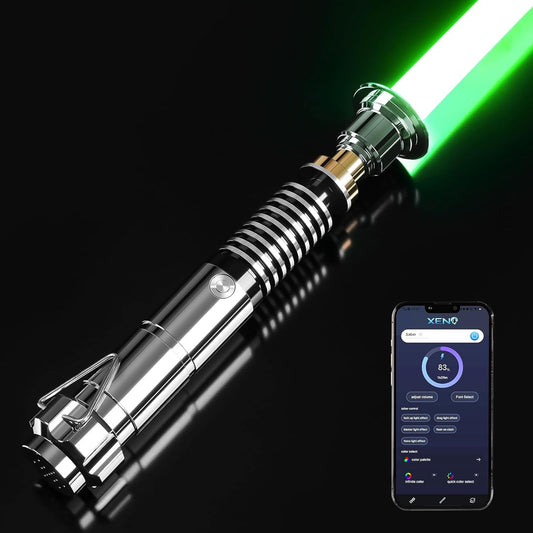 Upgrade Xenopixel 3.0 Motion Control Smooth Swing Light Sabers with 34 Sound Fonts Infinite Color and 16 RGB Fast Color Changing, More Sensitive Luke Light Sabers for Adults