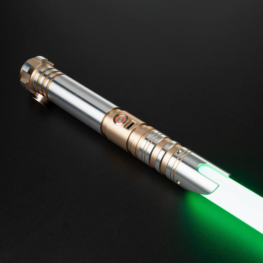 Pro Dueling Lightsaber | Heavy-Duty Light Saber | FX Sword Aluminum Hilt Heavy-Duty Duel Blade | Motion Swing Rechargable Toy for Adults & Kids | 11 RBG Colors 9 Custom Sounds