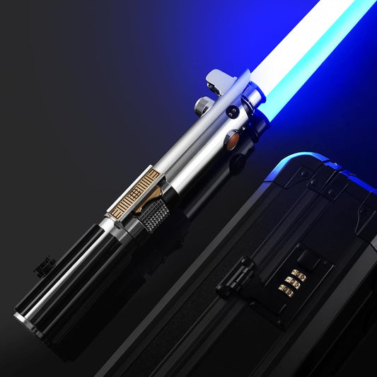 XRGB 3.0 Anakinsw -EP3 Light Saber, Sensitive Motion Control Smooth Swing Dueling Light Saber with APP Control, 16 Sound Fonts, Infinite Color, Rechargeable Metal Hilt Adults Gift