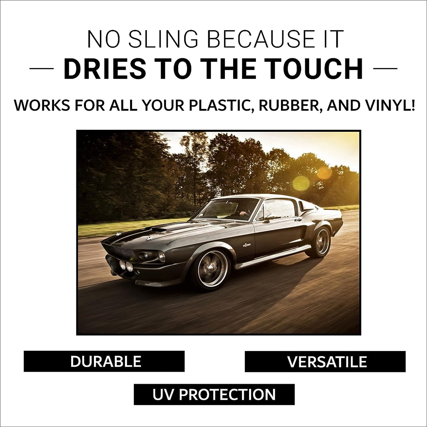 Tire Shine Spray | the Perfect Shine | Durable and User Friendly Tire Dressing | Long Lasting UV Protection | 18 Oz Kit with Applicator Pad