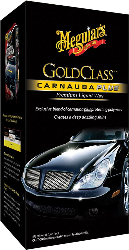 Gold Class Carnauba plus Premium Liquid Wax - Long-Lasting Protection, Deep Shine, Easy Application - the Perfect Car Wax for All Vehicles with Glossy Paint - 16 Oz