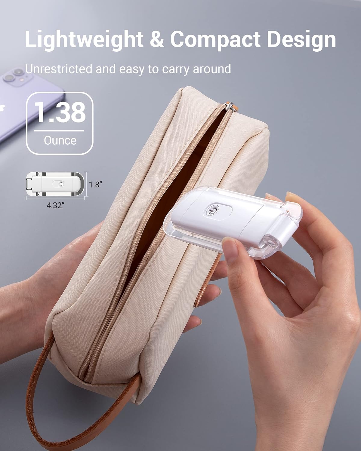 USB Rechargeable Book Light, Warm White, Brightness Adjustable for Eye-Protection, LED Clip on Portable Bookmark Light for Reading in Bed, Car (White)