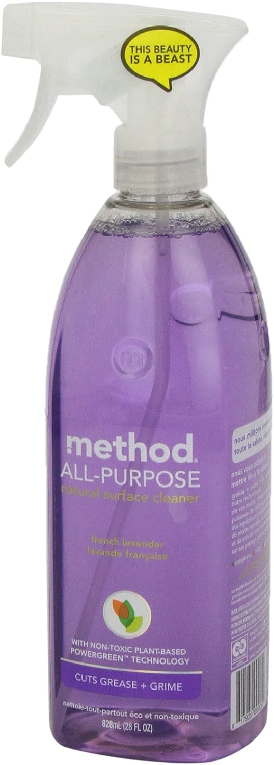 All-Purpose Cleaner Spray, French Lavender, Plant-Based and Biodegradable Formula Perfect for Most Counters, Tiles and More, 28 Fl Oz, (Pack of 1)