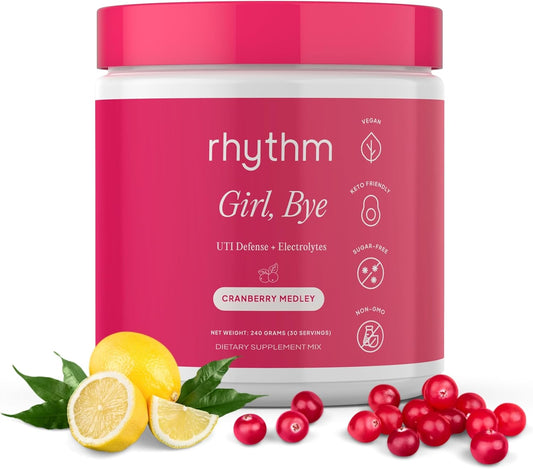 Girl, Bye | 30 Servings | Fast-Acting Keto UTI Relief & Defense + Rapid Hydration Urinary Tract Health Drink Mix | Ph Balancing | Workout & Intimacy | Intermittent Fasting (Cranberry Medley)