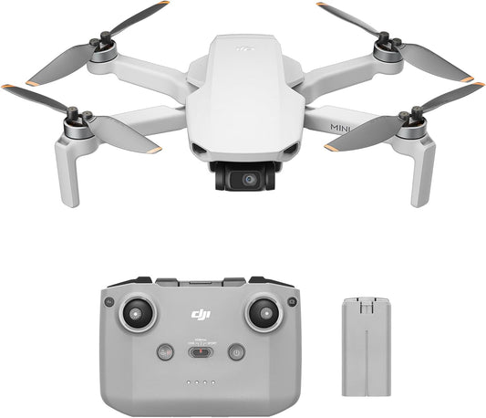 Mini 4K Two-Battery Combo, Drone with 4K UHD Camera for Adults, under 249 G, 3-Axis Gimbal Stabilization, 10Km Video Transmission, Auto Return, 2 Batteries for 62-Min Max Flight Time, Quickshots