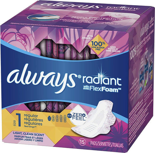 Radiant Pads with Wings, Scented (Pack of 4)